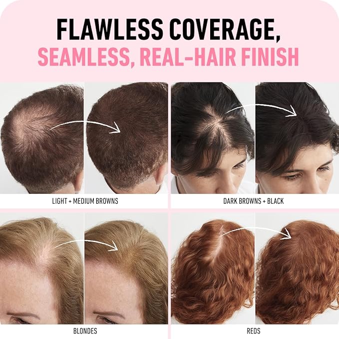 Boldify Hair Fibers Color Sample Kit - Fill In Thinning and Fine Hair for an Instantly Fuller, Thicker Look - 14 Shades for Women & Men - Dark Browns + Black