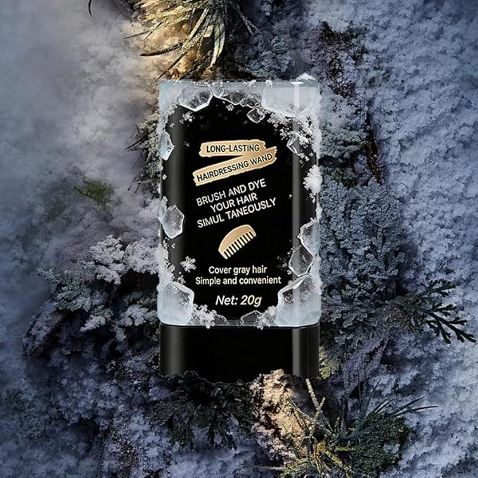Safe and Convenient Comb Hair Dye, Portable Hair Dye Comb For Gray Hair Coverage, Waterproof and Sweat-Proof, 2 in 1 Instant Dye, for Women & Men (BLACK) 2pcs