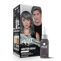 Splat Winter Gray Semi Permanent Hair Dye Kit with Bleach, 1 Application, Includes Gray Hair Dye, Oxide & Bleach Powder, Vegan & Cruelty Free Hair Color