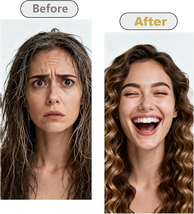 20mm/0.78" Long Barrel Attachment for Dyson Airwrap Compatible - Adjustable Bidirectional Curling, Heat-Resistant Material, Instant Use for Voluminous (Curling Iron 20mm)