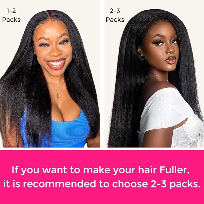 Lashey Seamless Clip in Hair Extensions Human Hair 7pcs 110g Light Yaki Straight Clip ins with PU Weft 22 Inch Natural Black Human Hair Clip in Extensions for Women