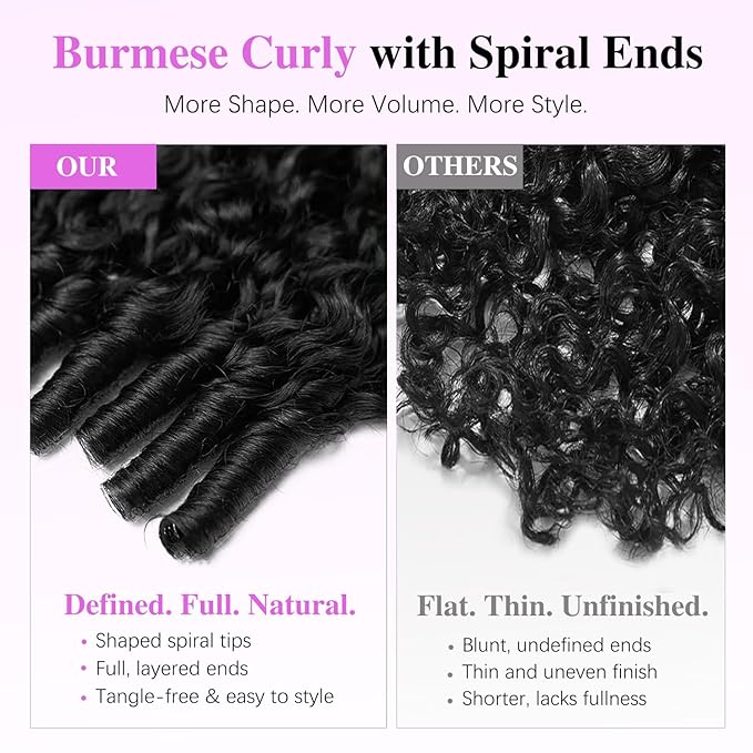 7x6 Burmese Curly Glueless Wigs Human Hair Pre Plucked Pre Cut 250% Density Drawstring Wig for Black Women 7x6 HD Lace Front Wigs Human Hair Glueless Wear and Go Nautural Color 26 Inch