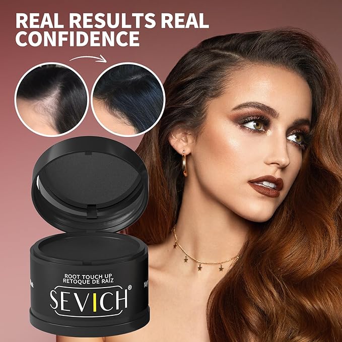 Sevich Hairline Powder - Root Touch Up Instantly Hair Color for Thinning Gray Coverage - Bald Spot Concealing Hair Powder for Women & Men - 48Hour Waterproof & Sweatproof - Blonde