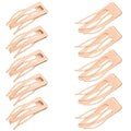 Chinco 24 Pcs Double Grip Hair Clips Metal Snap Clips Women Barrettes for Hair Making, Salon Supplies(Cream,2 Inch)