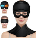 3 in 1 Migraine Relief Cap Neck Ice Pack Wrap Gel and Ice Eye Masks, Detachable Ice Caps with Eyes Masks, Hot and Cold Therapy for Relief of Headaches, Stiff Neck and Eye Fatigue