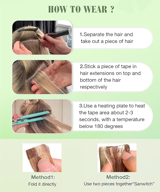 SURNEL Tape in Hair Extensions Straight Remy Tape in Hair Extensions Human Hair Color 1 Jet Black 18 inch 20pcs 50g(#1-18)