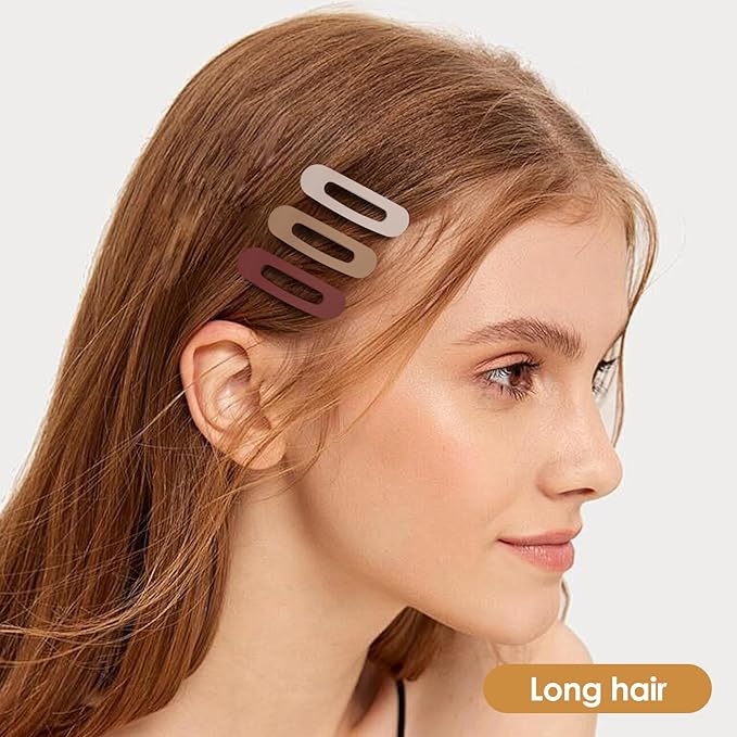 Small Flat Hair Clips for Women Lay Down Clips for Thin Hair Accessories 2.16 Inch 8pack