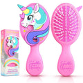 Toddler Hair Brush for Toddler Girls & Kids Ages 2-4+, Pink Mini Unicorn Hairbrush, Gentle Detangling brush, Wet & Dry Hair, Soft Ball-Tip Bristles for Sensitive Scalp, Travel-Friendly