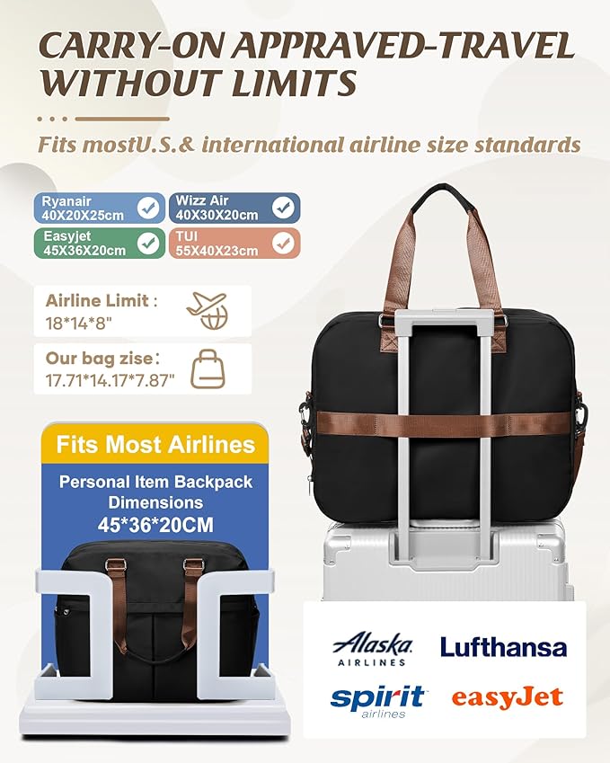 Gym Bag Womens,Travel Duffel Carry on Bag Sport Tote Bag Weekend Overnight Bag