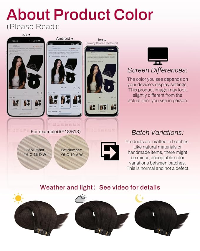 Moresoo Brown Hair Extensions Clip in Human Hair Full Head Remy Clip in Extensions Brown Doube Weft Hair Extensions Real Human Hair Clip ins Dark Brown #2 7pcs/150g 24inch