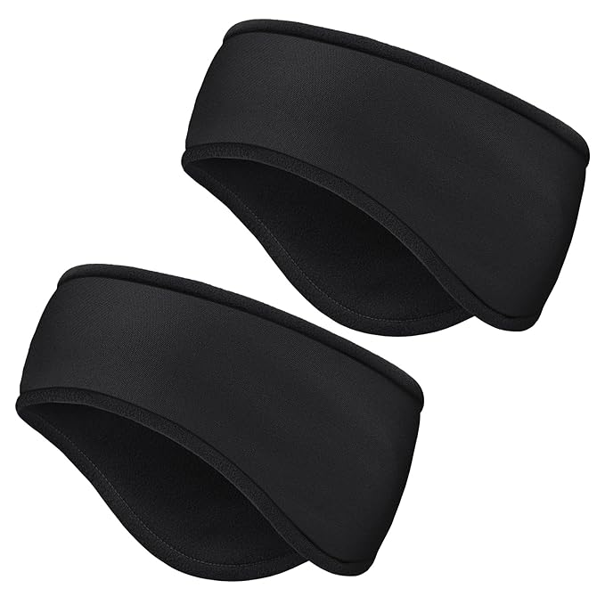 Winter Warmers Headbands for Women Men Soft Cold Weather Ear Headband Fleece Ear Muffs for Running Cycling Ski Hike