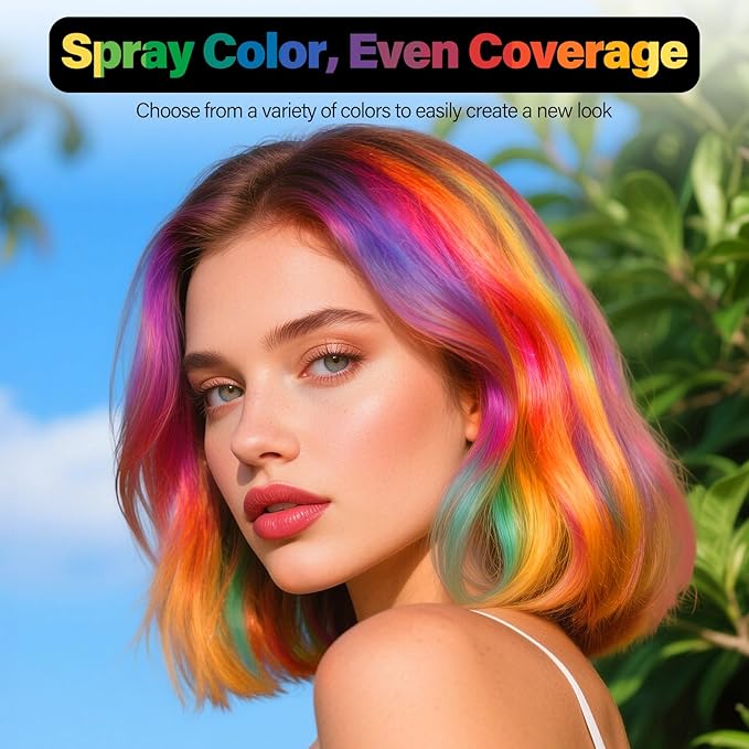 Temporary Hair Color For Kids Women Men, Washable Hair Dye Spray One-Day Hair Color Wax For Cosplay Party DIY, Christmas Party, Halloween Crazy Hair Day (Powder Blue, 4.06 oz)