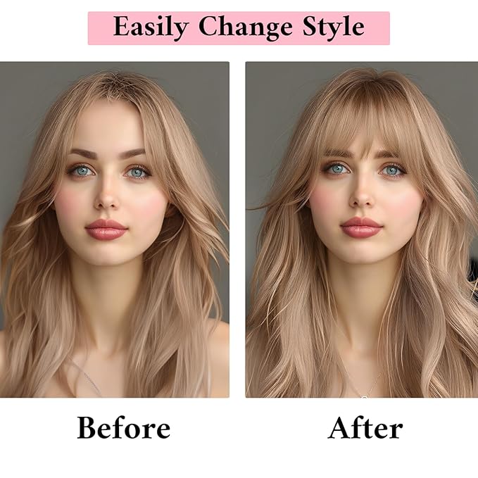 SEGO 100% Real Human Hair Toppers, with Air Bangs, Silk Base 150% Density, Clip in Topper, 2.7”x5.1”, HairPieces for Women, with Thinning/Hair Loss Cover Gray
