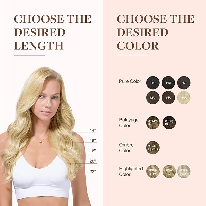 GOO GOO Clip in Hair Extensions Real Human Hair, Remy Human Hair Extensions Clip ins for Women, Natural Human Hair, 14inch 110g 7Pcs, 22F Light Golden Blonde