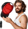 Laser Hair Growth Cap，Red Light theray for Hair, Deep Black Cap