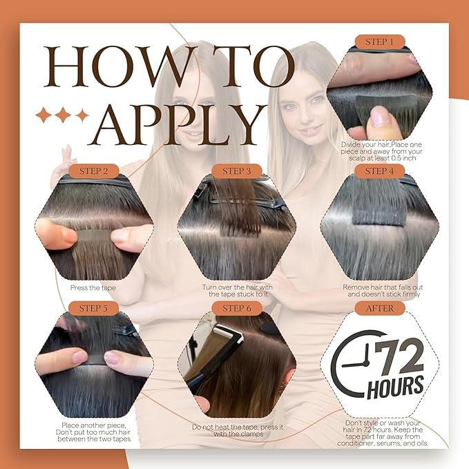 Full Shine Blonde Tape in Hair Extensions 16Inch Tape ins Real Human Hair Extensions Highlight Color 18 Ash Blonde Mix With 613 Seamless Real Human Hair Double Side Tapes Extensions 50G Tape ins 20Pcs