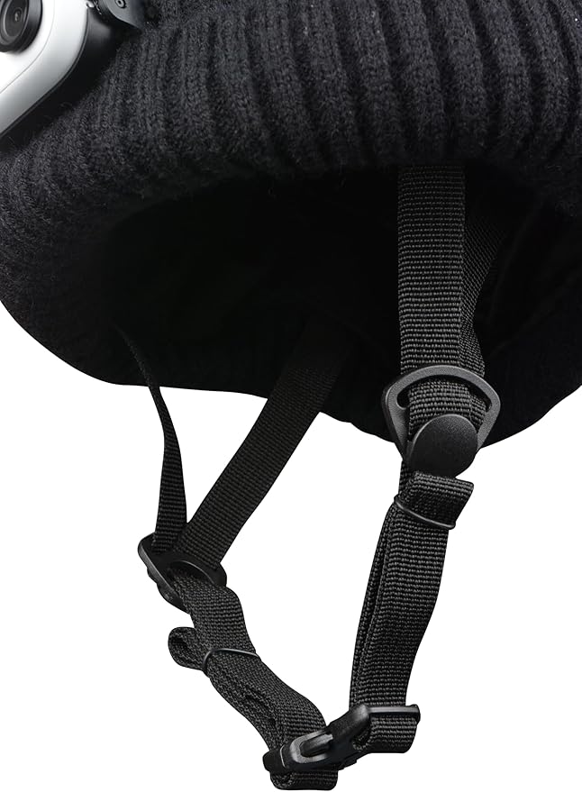 Helmet Beanie – Multi-Sport Low Profile Helmet Hat for Snowboarding, Skiing, E-Bikes, Scooters & More – Waterproof Impact Liner – Adjustable Strap – Unisex – One Size Fits All