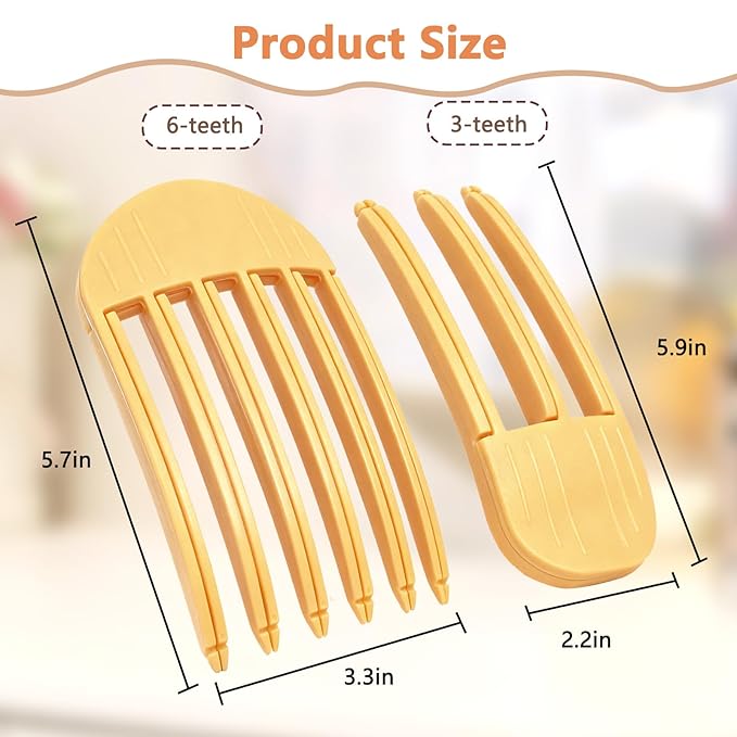 2PCS Hair Volume Clips Root Booster Clips For Women Hair Volume Clip Styling Tools Yellow