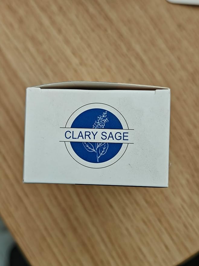 HIQILI Clary Sage Oil Essential, Herbal Sooth Aroma in Diffuse, Meditation, Calming Sleep at Bedtime, Body Massage, Moisturize Skin, DIY Deodorant Spray - 100ML