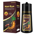 Dark Coffee Hair Dye Shampoo 3 in 1, Natural Brown Hair Color for Men & Women, Long Lasting Shampoo Para Canas for All Hair Types, Easy to Use Herbal Brown Dye, 16.9 Fl Oz (Dark coffee)