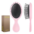 Mini Hair Bursh for Kids Women and Men, Protable Travel Size Hair Brush for Pockets Purse backpack,Mini Detangler Brush for All Hair Types, Small Hair Brush for Detangling(1 Pack-Pink)