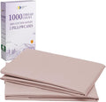 California Design Den King Pillow Cases Set of 2-1000 Thread Count, Soft and Smooth Sateen Weave, 100% Cotton Pillowcases, Thick and Durable - Sepia Rose