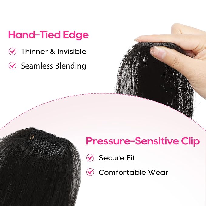 REECHO Clip in Hair Volumizer, 2PCS 6 inch Short Thick Clip in Hairpieces Adding Extra Volume Hair Extensions for Women (Deep Brown)