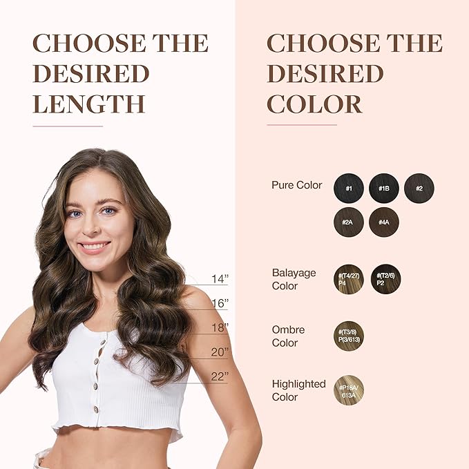 GOO GOO Clip in Hair Extensions Real Human Hair, Remy Human Hair Extensions Clip ins for Women, Natural Human Hair, 14inch 110g 7Pcs, 1B/6/1B Balayage Natural Black to Chestnut Brown