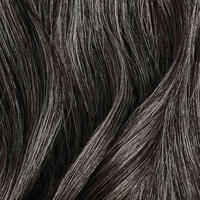 Luxy 100% Remy Human Hair – Halo Clip-In Hair Extensions –Natural Looking Volume & Length - One-Piece - Easy 5-Min Application 140 grams 16" Dark Gray Halo