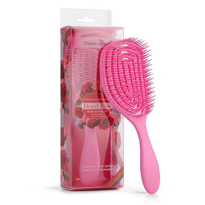 Candy Brush Scented Detangling Hair Brush for Wet or Dry Hair, Professional Vented Brush for Thick, Coarse & Curly Hair for Women and Girl. Eliminates Knots & Scalp Massage, Idea Gift
