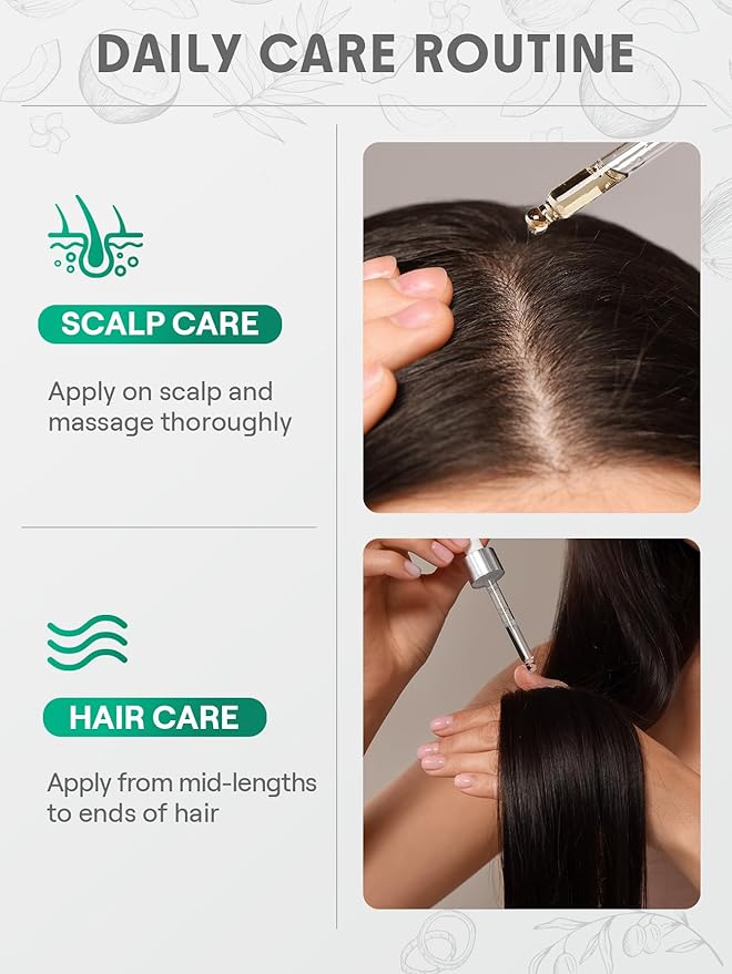 SHEGLAM Hair & Scalp Oil - 0.5 fl oz, Hydrating Serum, Macadamia & Grapeseed Oils, Soothes Dry Scalp, Balances Sebum, Adds Shine, For Sensitive Scalp & Dandruff (Coconut)