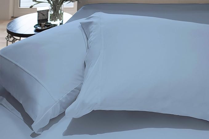 SHEEX Original Performance Cooling Pillowcases, Ultra-Soft King Pillowcase Set, 2 Cooling Pillow Covers, Carolina Blue