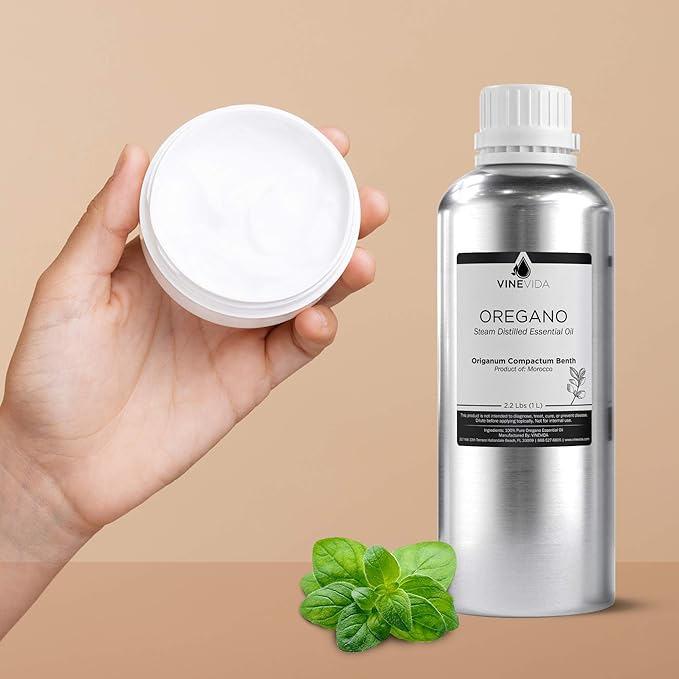 VINEVIDA Oregano Essential Oil - 32 oz - Undiluted - DIY Candle Scents - Bulk for Soap Making & Skin Safe