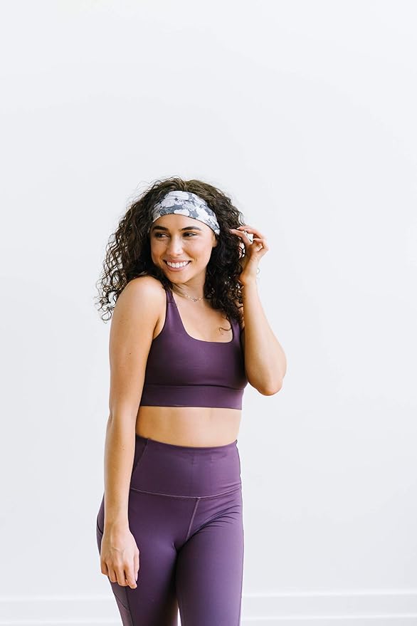 Maven Thread 4" Wide Workout Headbands for Women (2 Pack) – Non-Slip Sweatbands for Gym, Running & Yoga