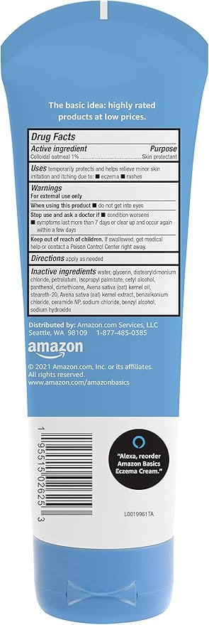 Amazon Basics Eczema Soothing Moisturizing Cream with Colloidal Oatmeal, 7.3 ounce (Pack of 1) (Previously Solimo)