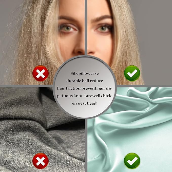 SUATIEN Mulberry Silk Pillow Cases Queen Size Silk Pillowcase for Hair and Skin with Zipper Soft Breathable Smooth Cooling Silk Pillow Case for Sleeping,Gifts for Women (Sage Green,20"X 30",1Pcs)