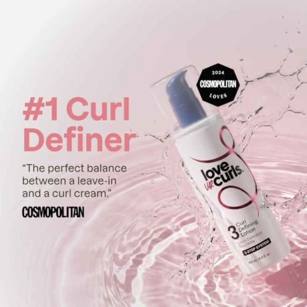 Love Ur Curls All in One Curl Cream Styler, Anti Frizz Curling Cream for Curly Hair, Repair, Define, Hydrate & Style with Shea Butter, 250mL