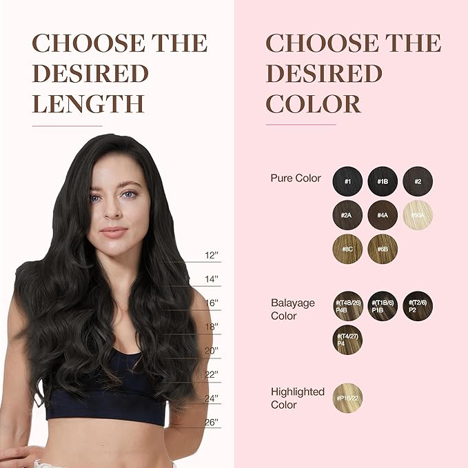 GOO GOO Clip in Hair Extensions Real Human Hair, Remy Human Hair Extensions Clip ins for Women, Natural Human Hair, 16inch 150g 9Pcs, 1B Natural black