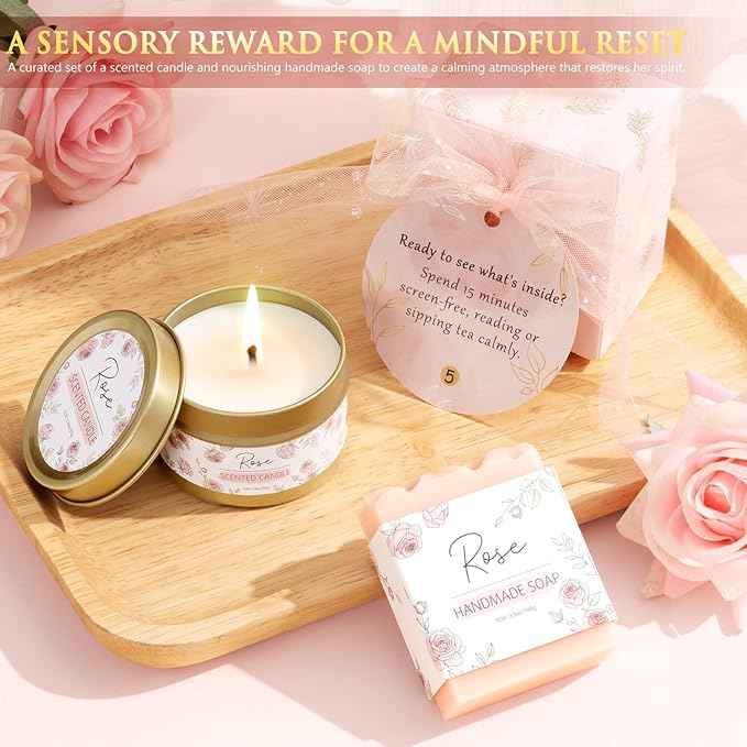Christmas Gifts for Women & Teenage Girls, 10 Day Self Love Challenge to Unlock 10 Wrapped Spa Gift Baskets, Tween Teen Girl Trendy Stuff Bath Shower Sets Self Care Birthday Gifts Stocking Stuffers