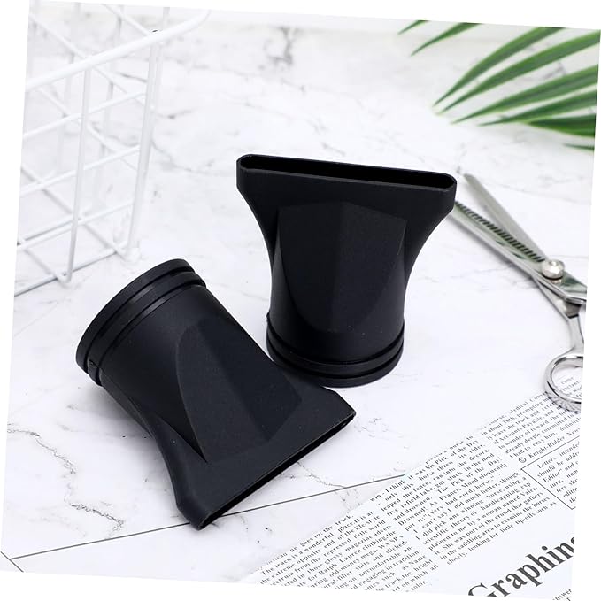 Cabilock Hair Dryer Diffuser Nozzle Attachment Universal Blow Dryer Concentrator Plastic Styling Tool for Salon and Home Hair Drying 2.95X2.95 Inches Black