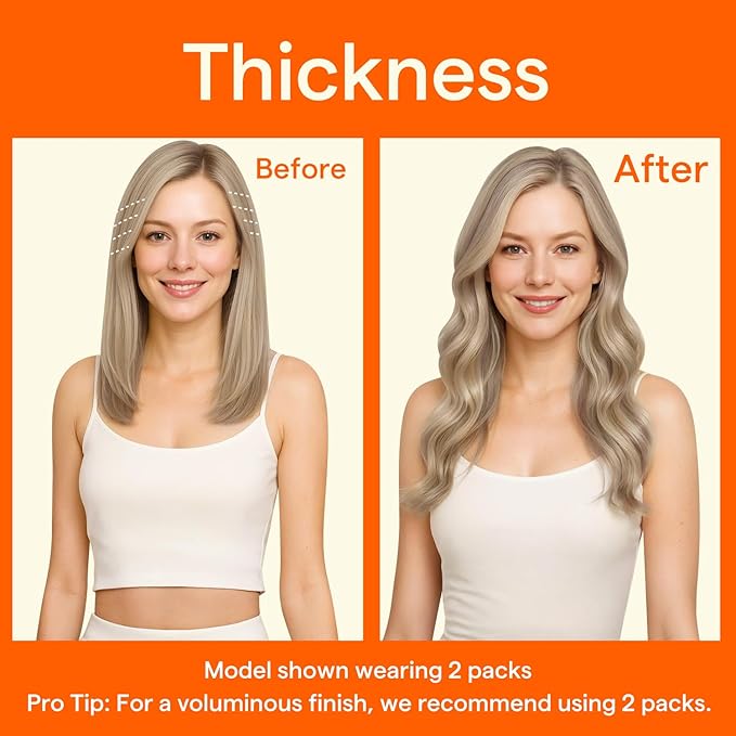 Full Shine Seamless Clip in Hair Extensions Human Hair, Highlights Blonde to Ash Blonde Real Hair Extensions Clip in, 4Pcs 20Inch 95 grams, Seamless Wefts for Thin Hair Add Volume