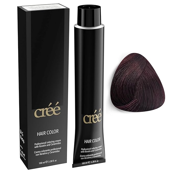 Cree Professional 3.6 - Dark Red Brown Permanent Hair Color - Long Lasting, Rich Vibrant - Gray Coverage 100ml - 3.4 fl.oz.