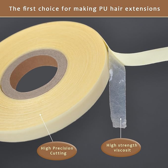 5/16" (0.8cm) * 12 Yards Double Sided Hair Extension Tape Roll for Tape in Hair Extension