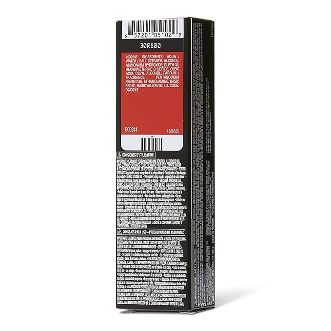 L'OREAL TECHNIQUE HiColor Blonde HiLights Permanent Hair Color For Dark Hair - Intense Blonde Highlights, No Pre-Lightening Required, No-Drip Crème and Color Resists Fading, Red