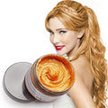 Gold Hair Color Wax, Instant Hairstyle Cream 4.23 oz, Temporary Natural Hair Wax for Party, Cosplay, Halloween, Daily use, Date, Clubbing (Gold)