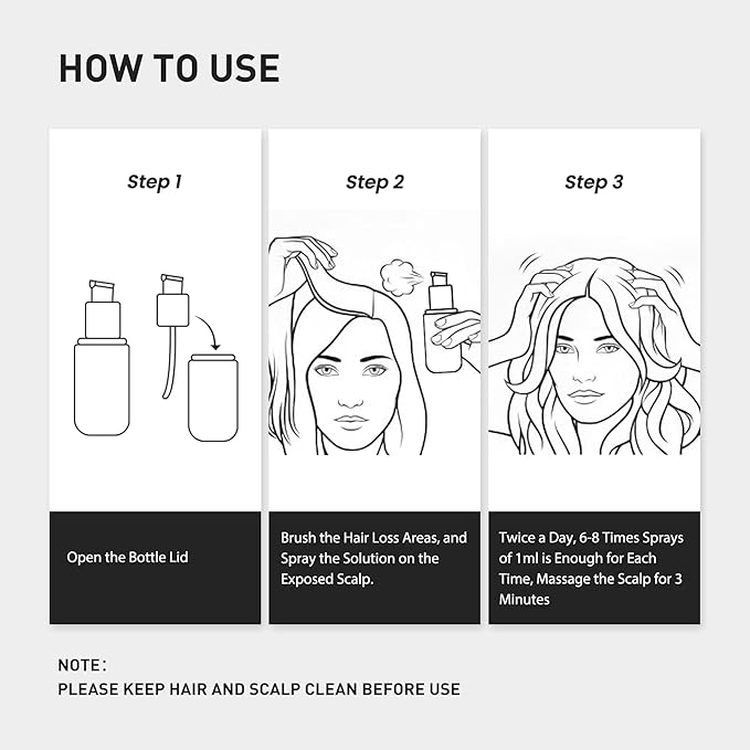 KINTOR 0.9% KX-826 Hair Regrowth Spray,Supporting Healthy Hair Growth,Oil Control, Hair Growth Products Group for Men&Women,Pro,60ml
