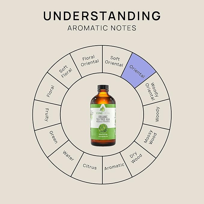 VINEVIDA Organic Tea Tree Essential Oil 4 oz - Undiluted, Pure, Vegan, and Sustainable