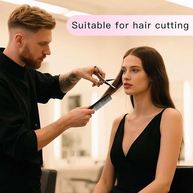 4 Pcs Rattail Combs for Women -Fine Tooth Styling Comb with Ergonomic Handle, Anti-Static Heat-Resistant Professional Hair Parting Tools for Smooth Detangling, Updos & Salon-Perfect Hairstyles.