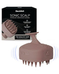 Black Wolf Sonic Scalp Scrubber, (Taupe) - Hair & Scalp Massager Brush with 3-Speed Oscillation - Rechargeable Scalp Care Comb with Soft Silicone Oscillating Bristles for Deep Clean & Exfoliation