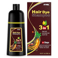 Ivnil Chestnut Brown Hair Dye Shampoo 3 in 1 Hair Color for Women & Men - Herbal Ingredients Color in Minutes 500ML